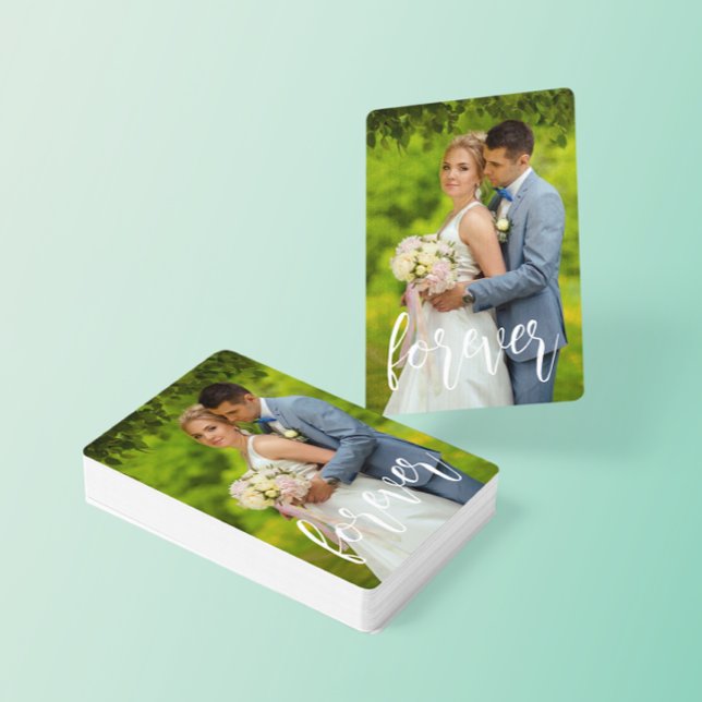 Jeu De Cartes Photo de mariage personnalisée pour tous (Créateur téléchargé)