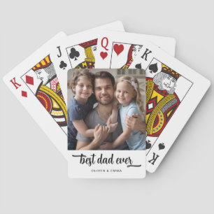 Jeu De Cartes Photo de Meilleur Papa Moderne