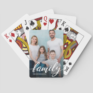 Jeu De Cartes Photo de script familial moderne