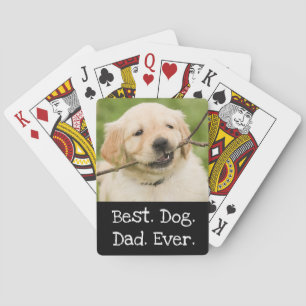 Jeu De Cartes Photo Dog Personnalisé Meilleur Papa Chien Jamais 