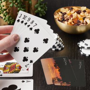 Jeu De Cartes Photo du coucher de soleil d'Acacia