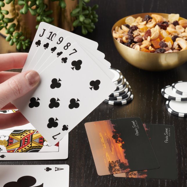 Jeu De Cartes Photo du coucher de soleil d'Acacia (In Situ)