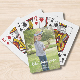 Jeu De Cartes Photo du meilleur papa personnalisée