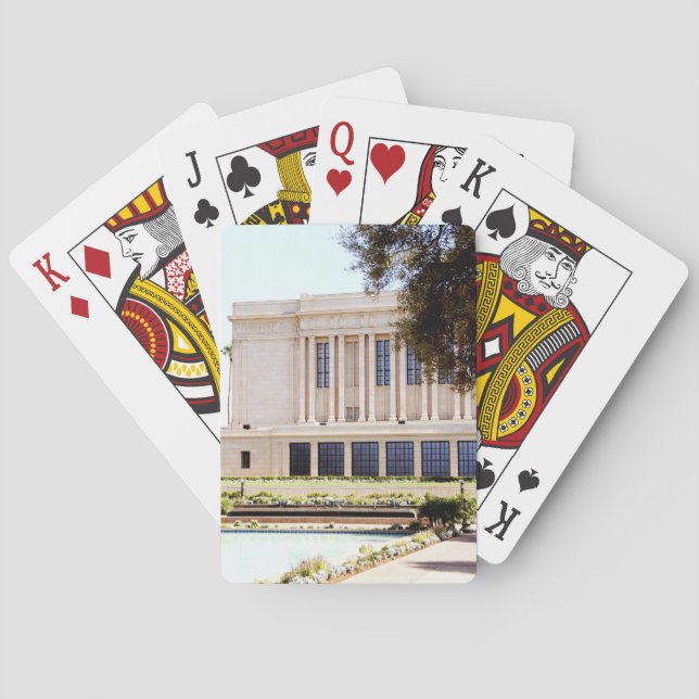 Jeu De Cartes photo du temple lds mormon mesa arizona (dos)