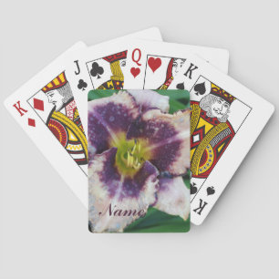 Jeu De Cartes Photo en gros plan de la floraison de Lilium