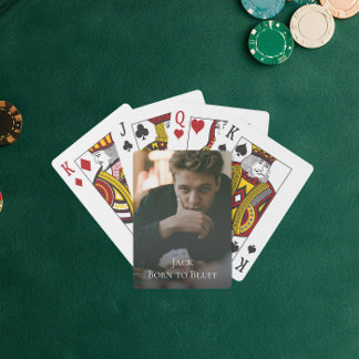 Jeu De Cartes Photo et Texte Complets Nés pour Bluffer