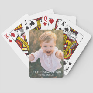 Jeu De Cartes Photo Familiale Personnalisée Laisser Commencer Le