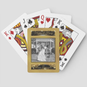 Jeu De Cartes Photo Mariage personnalisée 50e anniversaire d'or