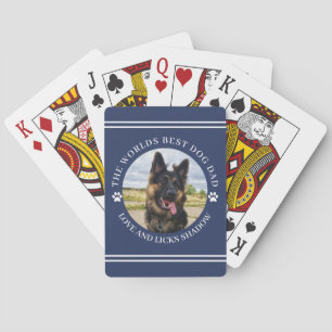 Jeu De Cartes Photo meilleur chien papa bleu