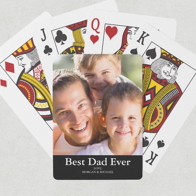 Jeu De Cartes Photo Meilleur Papa  (Créateur téléchargé)