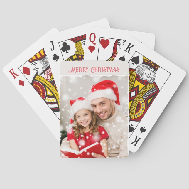 Jeu De Cartes Photo Noël Jouer aux cartes (dos)