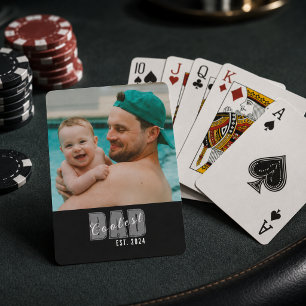 Jeu De Cartes Photo Papa Le Plus Cool Année de création personna