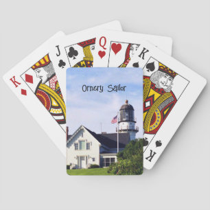 Jeu De Cartes Photo personnalisé du phare de Cape Elizabeth dans
