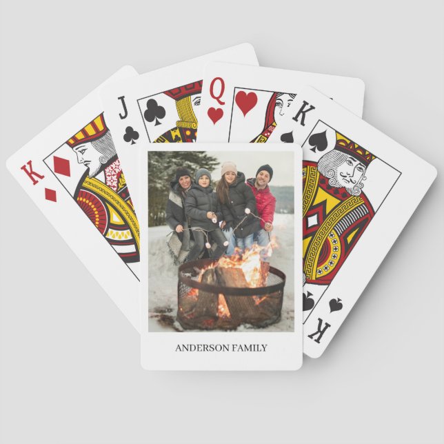 Jeu De Cartes Photo personnalisée (dos)