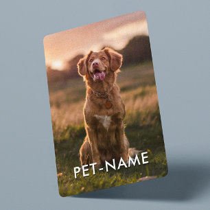 Jeu De Cartes Photo personnalisée avec le nom de votre chien