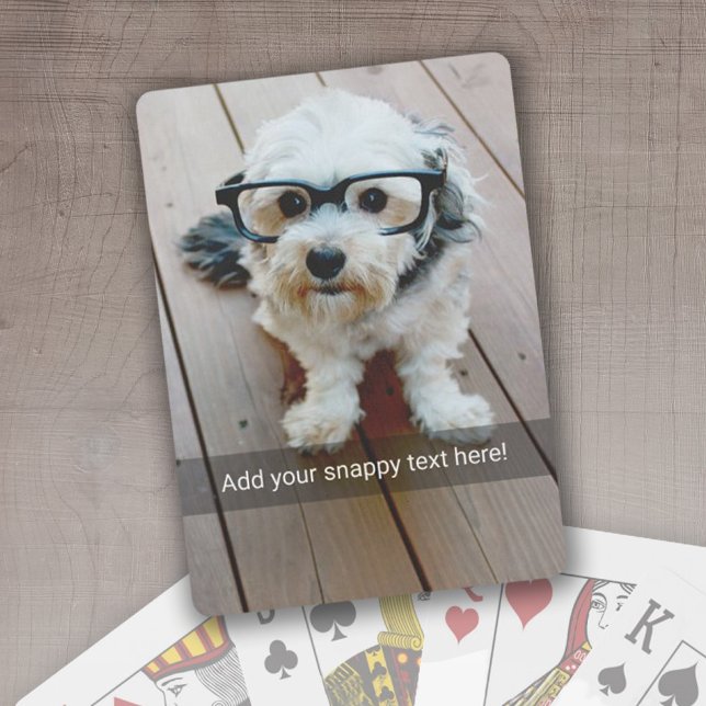 Jeu De Cartes Photo personnalisée avec votre propre mème Convers (Créateur téléchargé)