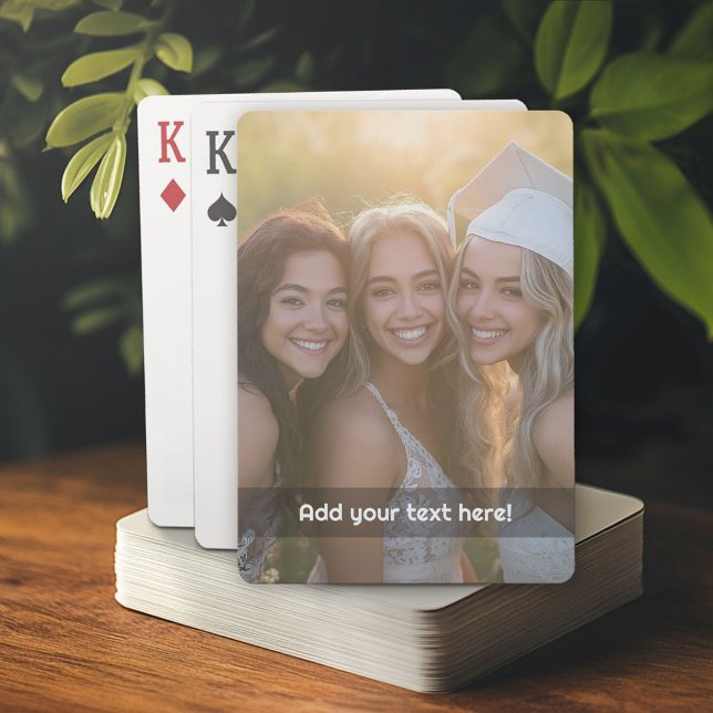 Jeu De Cartes Photo personnalisée avec votre propre texte sur la (Custom Playing Cards)