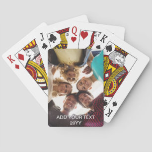 Jeu De Cartes Photo personnalisée complète, texte personnalisé e