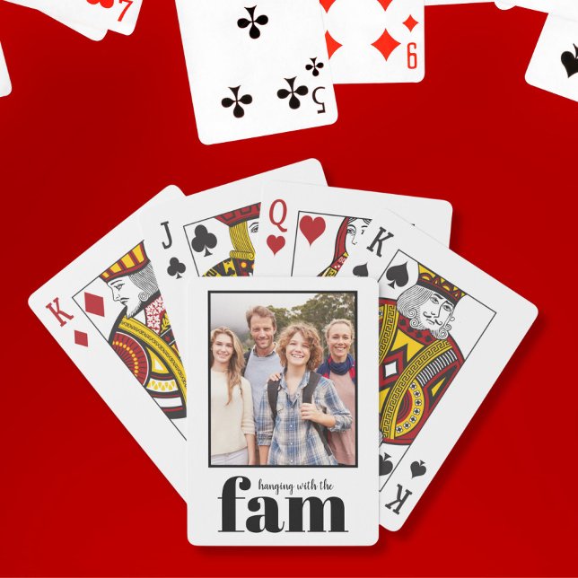 Jeu De Cartes Photo personnalisée de la famille (Créateur téléchargé)