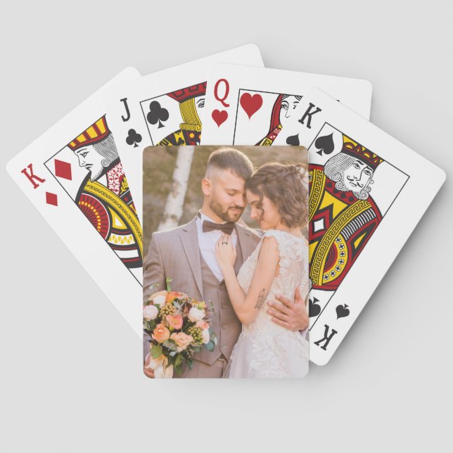 Jeu De Cartes Photo personnalisée en couple (dos)