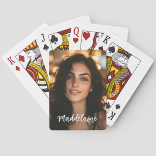 Jeu De Cartes Photo personnalisée et nom