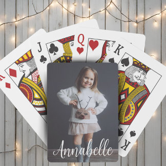 Jeu De Cartes Photo personnalisée et nom personnalisé