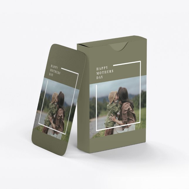 Jeu De Cartes Photo personnalisée Fête des mères Cadeau (Créateur téléchargé)