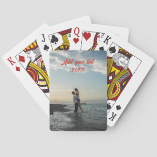 Jeu De Cartes photo personnalisée Mariage