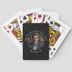 Jeu De Cartes Photo personnalisée Meilleur grand-père jamais noi