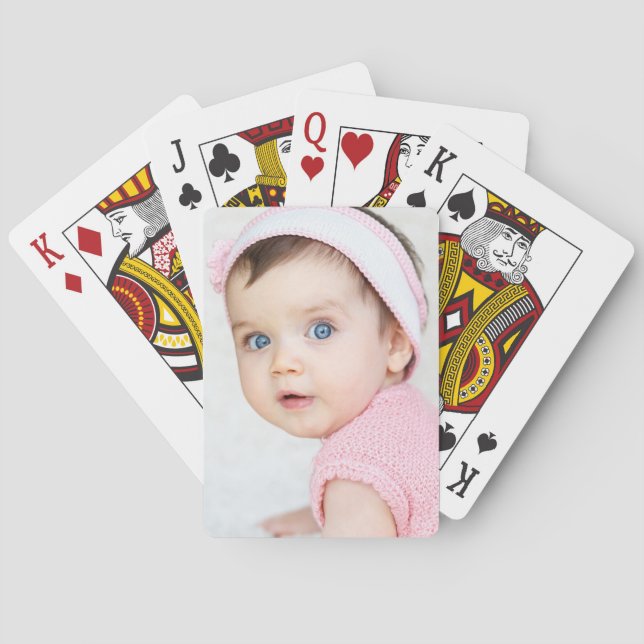 Jeu De Cartes Photo personnalisée pour bébé/enfant (dos)