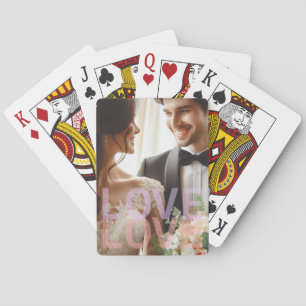 Jeu De Cartes Photo personnalisée pour couples et famille, AMOUR