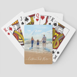 Jeu De Cartes Photo personnalisée Texte Lecture de cartes avec v