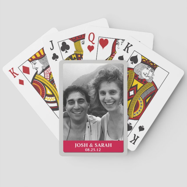 Jeu De Cartes Photo Red Bar Playing Cards (dos)