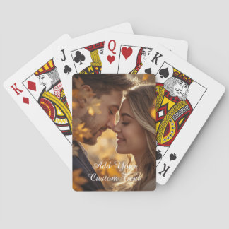 Jeu De Cartes Photo & Texte Personnalisés Modernes