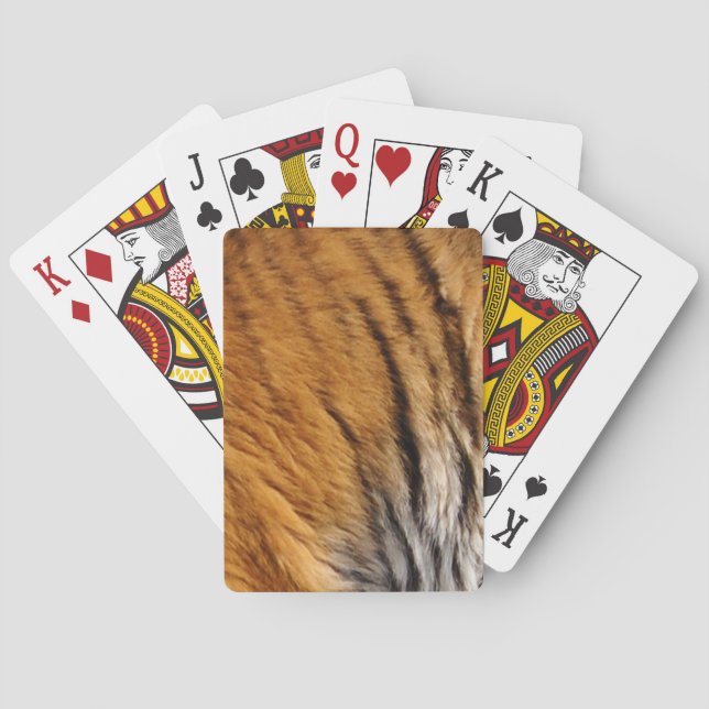 Jeu De Cartes Photo Tiger Stripes Big Cat Wildlife (dos)