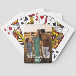 Jeu De Cartes Photo verticale complète - Texte personnalisé du s