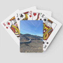 Photographie de voyage sur route de paysage volcan