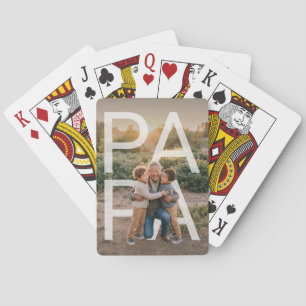 Jeu De Cartes PhotoPop Papa personnalisé