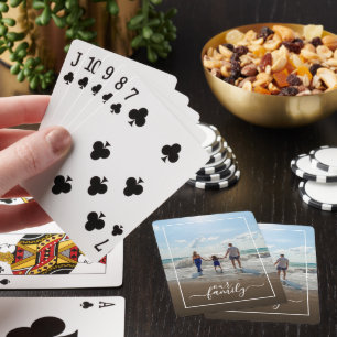 Jeu De Cartes Photos de famille personnalisés sur mesure