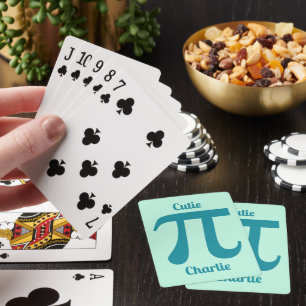 Jeu De Cartes Pi / Cutie Pi texte et couleur personnalisés