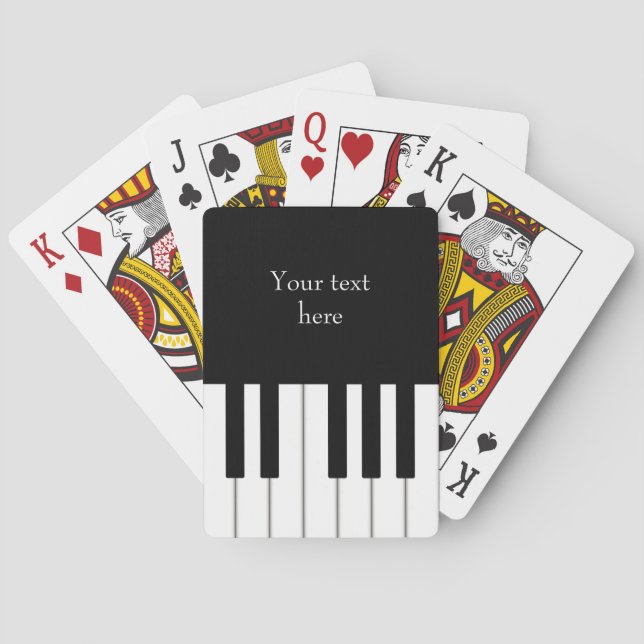 Jeu De Cartes Piano Keyboard Elegant (dos)