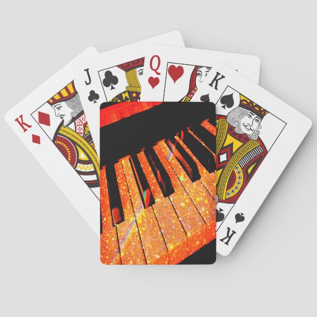 Jeu De Cartes Piano Players Vraiment Chauds, Cool (dos)