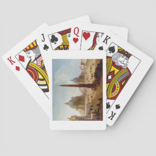 Jeu De Cartes Piazza del Popolo, Rome (oil on canvas)