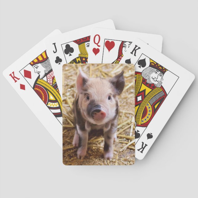 Jeu De Cartes PIC mignonne d'un porc de bébé (dos)