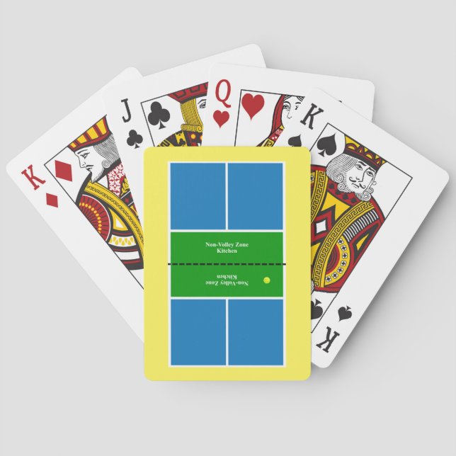 Jeu De Cartes Pickleball Court Jouer Cartes (dos)