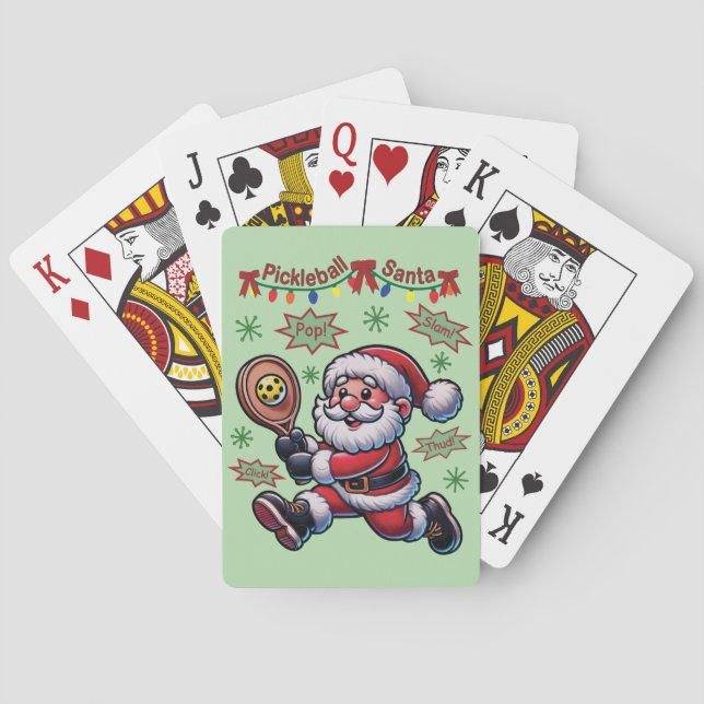 Jeu De Cartes Pickleball Père Noël Noël (dos)