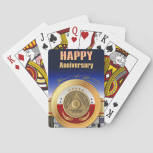 Jeu De Cartes Pièce commémorative de 1 an AA Vous êtes un gagnan