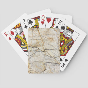 Jeu De Cartes Pierre de marbre texturée marron et noire