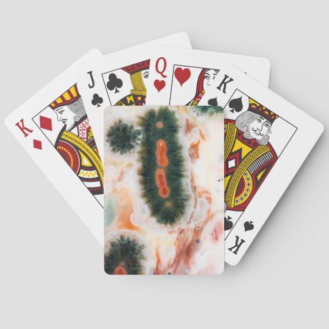 Jeu De Cartes Pierre d'Ocean Jasper trouvée à Madagascar (dos)
