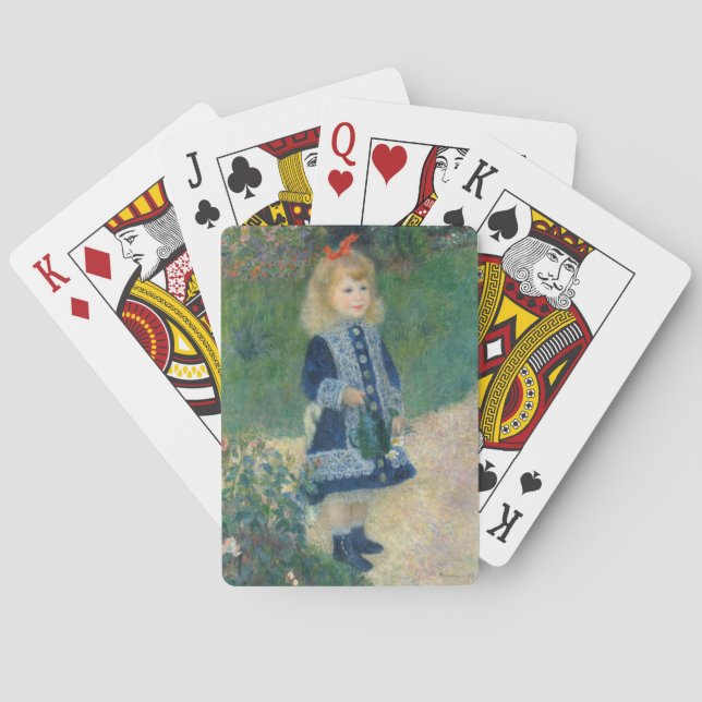 Jeu De Cartes Pierre Renoir| Une fille avec une canne d'eau (dos)